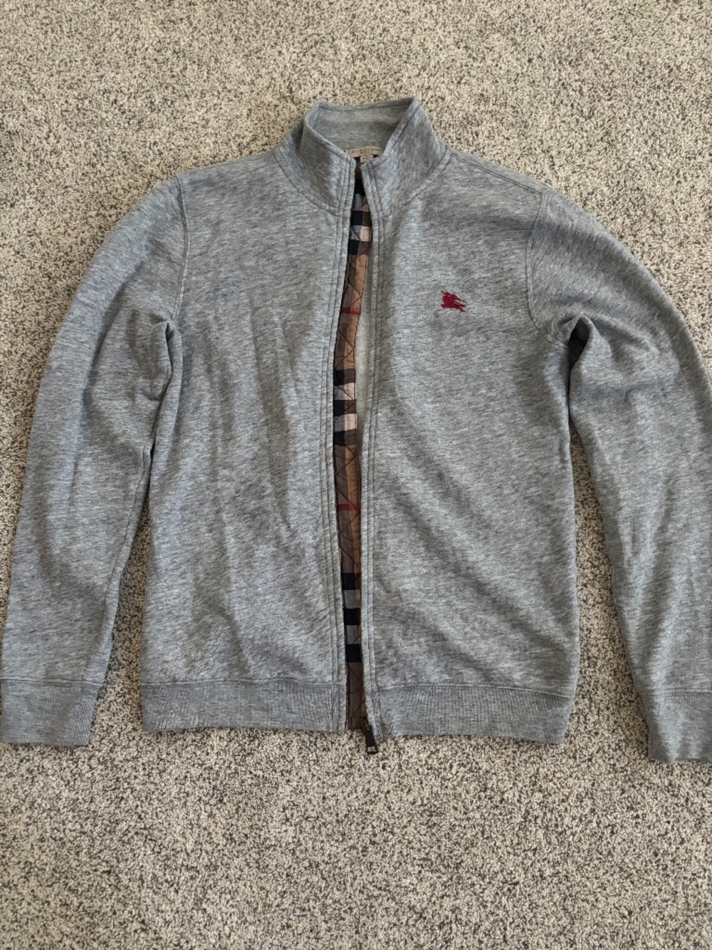 Mens Burberry Brit Zip Up Jacket